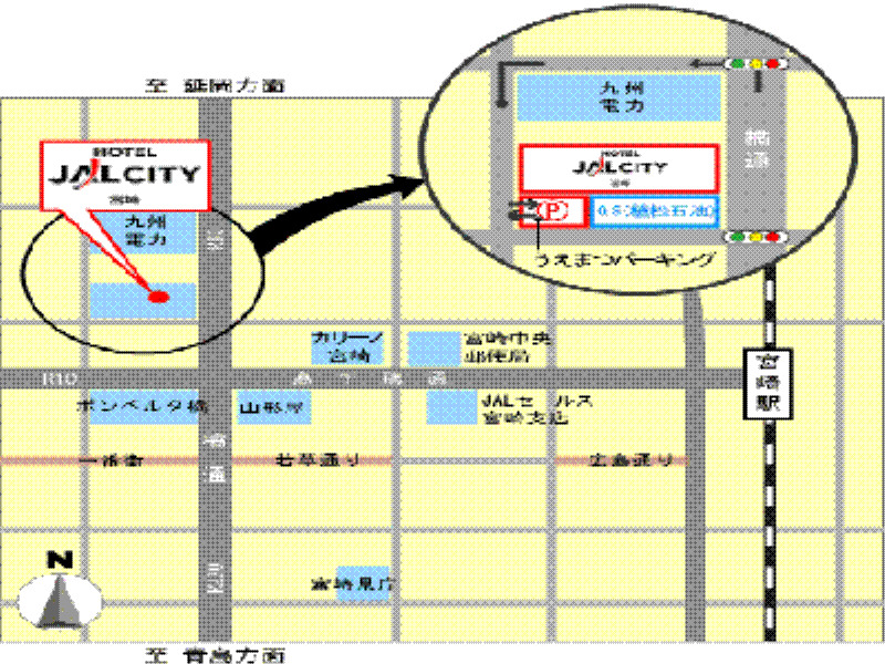 Hotel Jal City Miyazaki Exterior photo